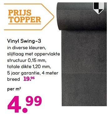 Aanbiedingen Vinyl swing-3 - Huismerk - Leen Bakker - Geldig van 17/08/2020 tot 30/08/2020 bij Leen Bakker