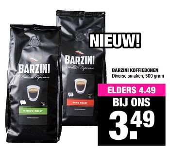 Aanbiedingen Barzini koffiebonen - Barzini - Geldig van 24/08/2020 tot 06/09/2020 bij Big Bazar