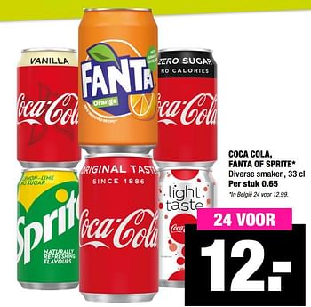 Aanbiedingen Coca cola fanta of sprite - Huismerk - Big Bazar - Geldig van 24/08/2020 tot 06/09/2020 bij Big Bazar
