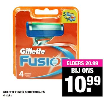 Aanbiedingen Gillette fusion scheermesjes - Gillette - Geldig van 24/08/2020 tot 06/09/2020 bij Big Bazar