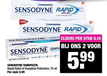 Aanbiedingen Sensodyne tandpasta - Sensodyne - Geldig van 24/08/2020 tot 06/09/2020 bij Big Bazar
