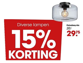 Aanbiedingen Plafondlamp aita - Huismerk - Kwantum - Geldig van 31/08/2020 tot 13/09/2020 bij Kwantum