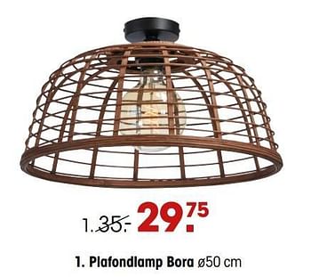 Aanbiedingen Plafondlamp bora - Huismerk - Kwantum - Geldig van 31/08/2020 tot 13/09/2020 bij Kwantum