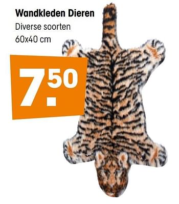 Aanbiedingen Wandkleden dieren - Huismerk - Kwantum - Geldig van 31/08/2020 tot 13/09/2020 bij Kwantum