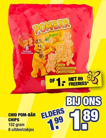 Aanbiedingen Chio pom-bär chips - Chio - Geldig van 07/09/2020 tot 20/09/2020 bij Big Bazar