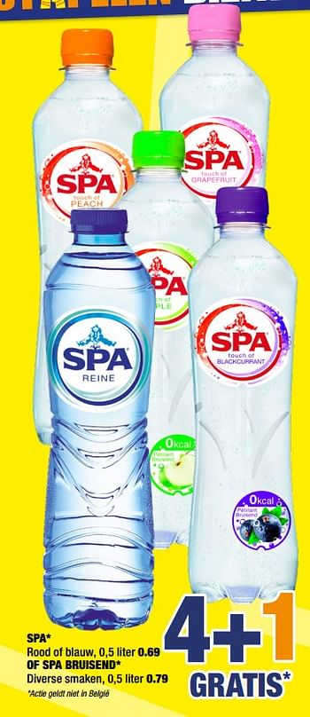 Aanbiedingen Spa of spa bruisend - Spa - Geldig van 07/09/2020 tot 20/09/2020 bij Big Bazar