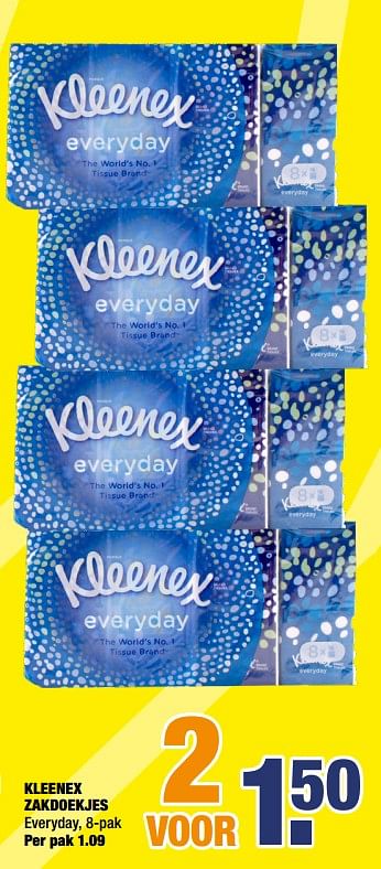Aanbiedingen Kleenex zakdoekjes - Kleenex - Geldig van 07/09/2020 tot 20/09/2020 bij Big Bazar