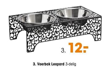 Aanbiedingen Voerbak leopard - Huismerk - Kwantum - Geldig van 14/09/2020 tot 27/09/2020 bij Kwantum