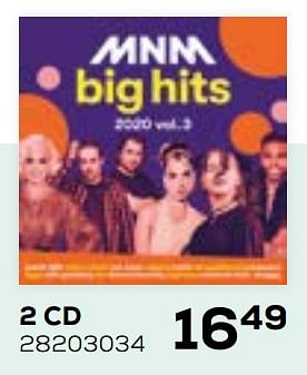 Aanbiedingen Mnm big hits 2 cd - Huismerk - Supra Bazar - Geldig van 16/09/2020 tot 27/10/2020 bij Supra Bazar