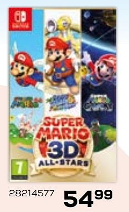 Aanbiedingen Nintendo switch super mario 3d all-stars - Nintendo - Geldig van 16/09/2020 tot 27/10/2020 bij Supra Bazar