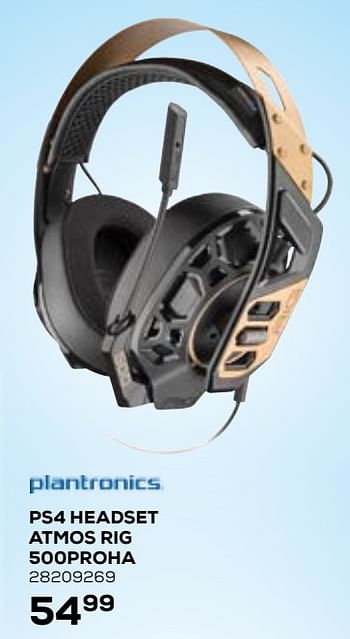Aanbiedingen Plantronics ps4 headset atmos rig 500proha - Plantronics - Geldig van 16/09/2020 tot 27/10/2020 bij Supra Bazar