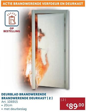 Aanbiedingen Brandwerende deurkast - Geldig van 22/09/2020 tot 19/10/2020 bij Zelfbouwmarkt