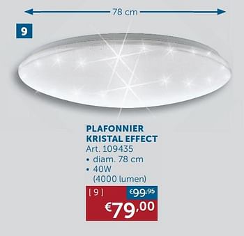 Aanbiedingen Plafonnier kristal effect - Geldig van 22/09/2020 tot 19/10/2020 bij Zelfbouwmarkt