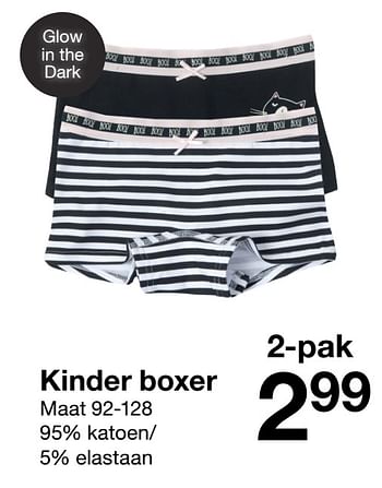 Aanbiedingen Kinder boxer - Huismerk - Zeeman  - Geldig van 19/09/2020 tot 25/09/2020 bij Zeeman
