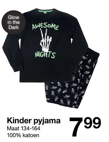 Aanbiedingen Kinder pyjama - Huismerk - Zeeman  - Geldig van 19/09/2020 tot 25/09/2020 bij Zeeman