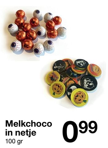 Aanbiedingen Melkchoco in netje - Huismerk - Zeeman  - Geldig van 19/09/2020 tot 25/09/2020 bij Zeeman