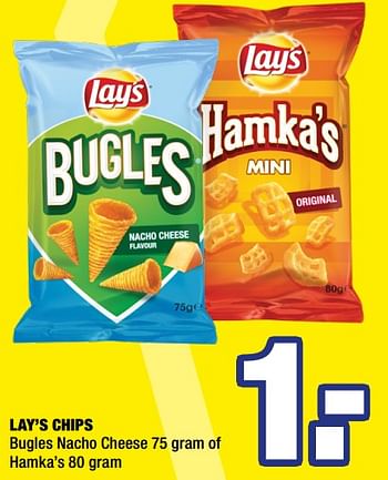 Aanbiedingen Lay`s chips - Lay's - Geldig van 21/09/2020 tot 04/10/2020 bij Big Bazar