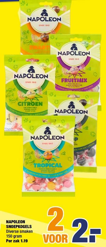 Aanbiedingen Napoleon snoepkogels - Napoleon - Geldig van 21/09/2020 tot 04/10/2020 bij Big Bazar