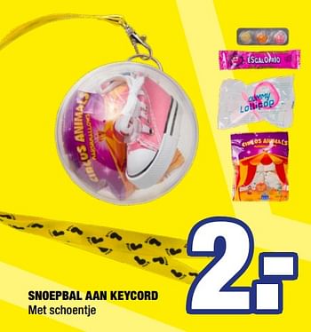 Aanbiedingen Snoepbal aan keycord - Huismerk - Big Bazar - Geldig van 21/09/2020 tot 04/10/2020 bij Big Bazar
