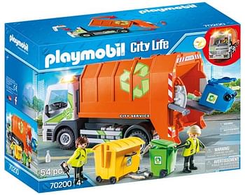 Aanbiedingen 70200 Afval recycling truck - Playmobil - Geldig van 26/09/2020 tot 11/10/2020 bij ToyChamp