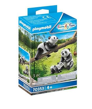 Aanbiedingen 70353 2 Panda's met baby - Playmobil - Geldig van 26/09/2020 tot 11/10/2020 bij ToyChamp