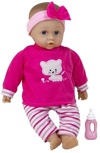 Aanbiedingen Babypop 33cm met flesje - Lissi Dolls - Geldig van 26/09/2020 tot 11/10/2020 bij ToyChamp