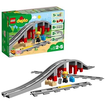 Aanbiedingen 10872 DUPLO Treinbrug en -rails - Lego - Geldig van 26/09/2020 tot 11/10/2020 bij ToyChamp