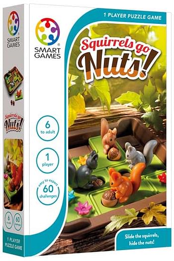 Aanbiedingen Smart Games Travel - Compact Games - Squirrels Go - Smart - Geldig van 26/09/2020 tot 11/10/2020 bij ToyChamp