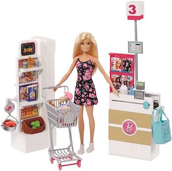 Aanbiedingen Barbie met haar supermarkt - Barbie - Geldig van 26/09/2020 tot 11/10/2020 bij ToyChamp