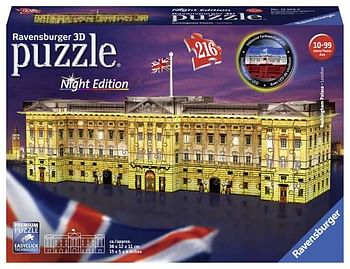 Aanbiedingen Buckingham Palace London night edition 180st - Ravensburger - Geldig van 26/09/2020 tot 11/10/2020 bij ToyChamp