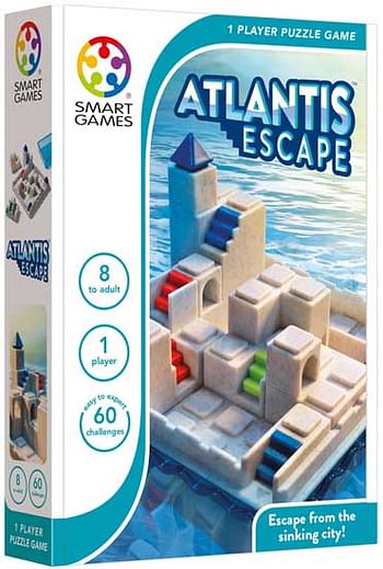 Aanbiedingen Smart Games Travel - Compact Games - Atlantis Esca - Smart - Geldig van 26/09/2020 tot 11/10/2020 bij ToyChamp