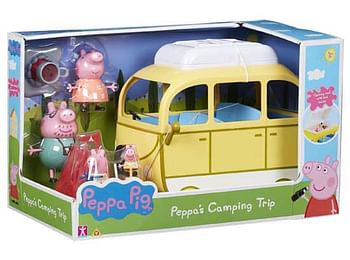 Aanbiedingen Peppa Pig De Camping-car met tent en 4 figuren - Giochi Preziosi - Geldig van 26/09/2020 tot 11/10/2020 bij ToyChamp