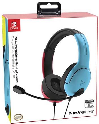 Aanbiedingen Switch Afterglow LVL40 Headset Blauw/Rood - Nintendo - Geldig van 26/09/2020 tot 11/10/2020 bij ToyChamp