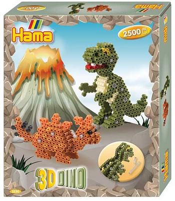 Aanbiedingen Hama 3D Dino 2500 beads - Hama - Geldig van 26/09/2020 tot 11/10/2020 bij ToyChamp