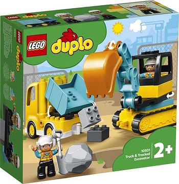 Aanbiedingen 10931 LEGO DUPLO Truck & Graafmachine met rupsband - Lego - Geldig van 26/09/2020 tot 11/10/2020 bij ToyChamp