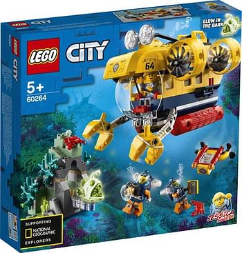 Aanbiedingen 60264 LEGO City Oceaan Verkenningsduikboot - Lego - Geldig van 26/09/2020 tot 11/10/2020 bij ToyChamp