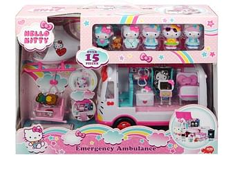 Aanbiedingen Hello Kitty Emergency dierenambulance, helikopter - Dickie - Geldig van 26/09/2020 tot 11/10/2020 bij ToyChamp
