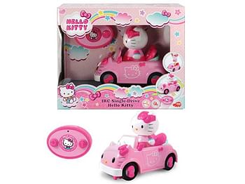 Aanbiedingen Hello Kitty infrarood bestuurde auto met Hello Kit - Dickie - Geldig van 26/09/2020 tot 11/10/2020 bij ToyChamp