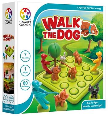 Aanbiedingen Smart Games Classics Walk the dog - Smart - Geldig van 26/09/2020 tot 11/10/2020 bij ToyChamp