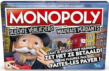 Aanbiedingen Monopoly Slechte Verliezers - Monopoly - Geldig van 26/09/2020 tot 11/10/2020 bij ToyChamp