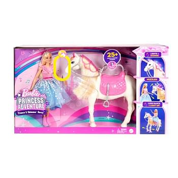 Aanbiedingen Barbie Princess Adventure - Prinses Barbie met paa - Barbie - Geldig van 26/09/2020 tot 11/10/2020 bij ToyChamp