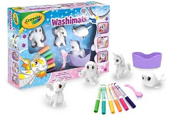 Aanbiedingen Washimals Fantasiewezens Set - Crayola - Geldig van 26/09/2020 tot 11/10/2020 bij ToyChamp