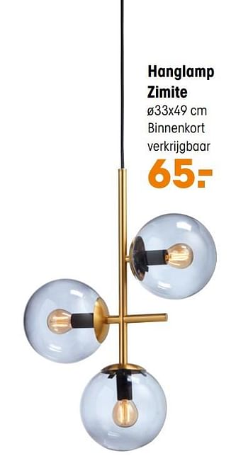 Aanbiedingen Hanglamp zimite - Huismerk - Kwantum - Geldig van 28/09/2020 tot 11/10/2020 bij Kwantum