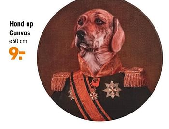 Aanbiedingen Hond op canvas - Huismerk - Kwantum - Geldig van 28/09/2020 tot 11/10/2020 bij Kwantum