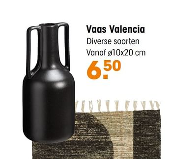 Aanbiedingen Vaas valencia - Huismerk - Kwantum - Geldig van 28/09/2020 tot 11/10/2020 bij Kwantum