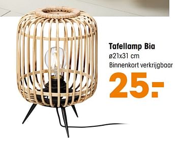 Aanbiedingen Tafellamp bia - Huismerk - Kwantum - Geldig van 28/09/2020 tot 11/10/2020 bij Kwantum