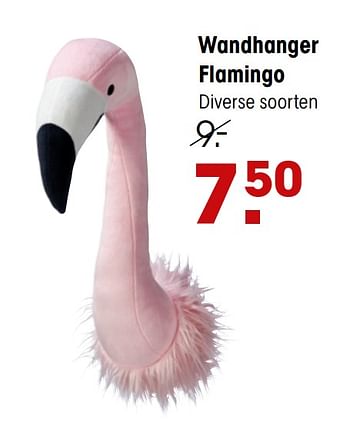 Aanbiedingen Wandhanger flamingo - Huismerk - Kwantum - Geldig van 28/09/2020 tot 11/10/2020 bij Kwantum