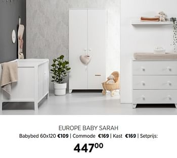 Aanbiedingen Europe baby sarah - Europe baby - Geldig van 22/09/2020 tot 19/10/2020 bij Babypark