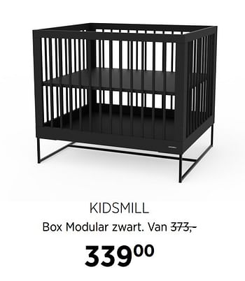 Aanbiedingen Kidsmill box modular zwart - Kidsmill - Geldig van 22/09/2020 tot 19/10/2020 bij Babypark