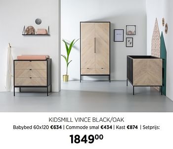 Aanbiedingen Kidsmill vince black-oak - Kidsmill - Geldig van 22/09/2020 tot 19/10/2020 bij Babypark